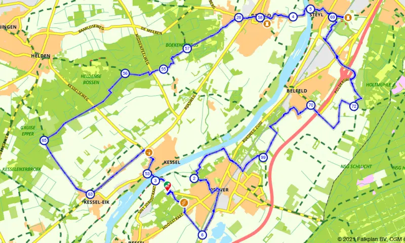 Route in Limburg