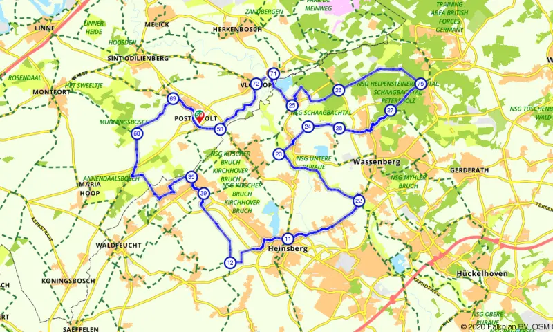 Route in Limburg