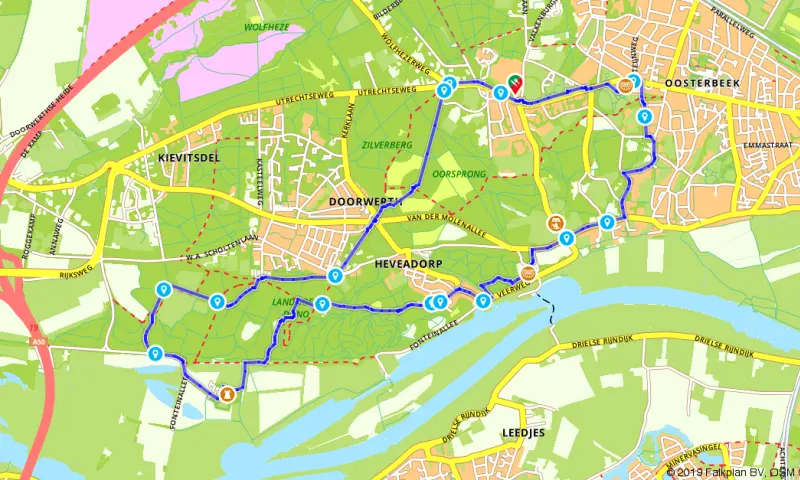 Route in Gelderland