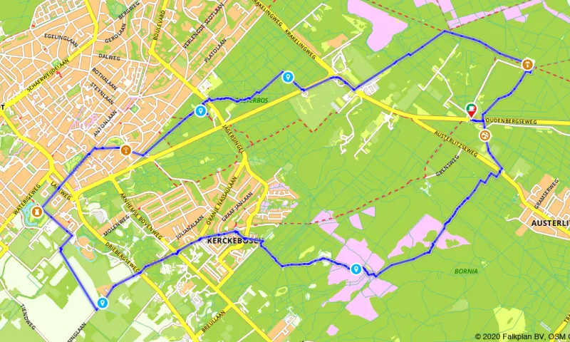 Route in Utrecht