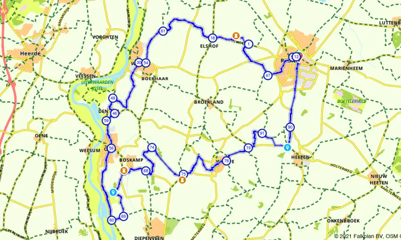 Route in Overijssel