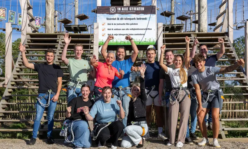 Teambuilding in het klimpark