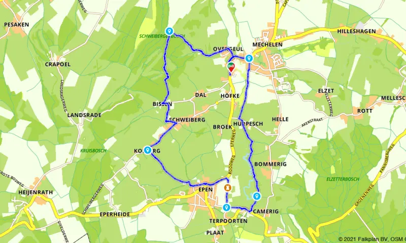 Route in Limburg