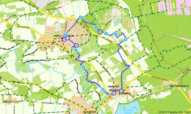 Route in Limburg
