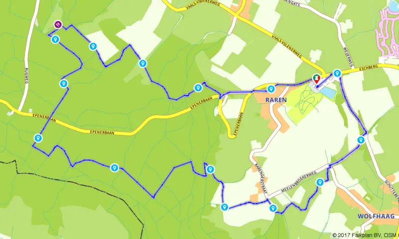 Route in Limburg