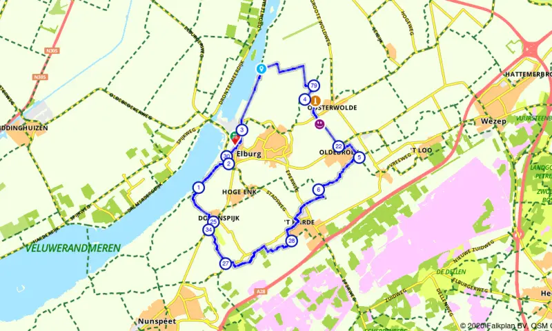 Route in Gelderland