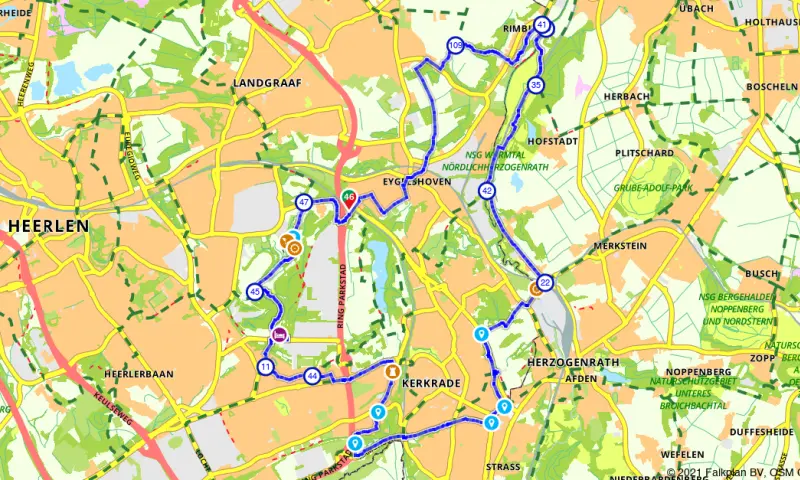 Route in Limburg