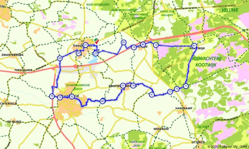 Route in Gelderland