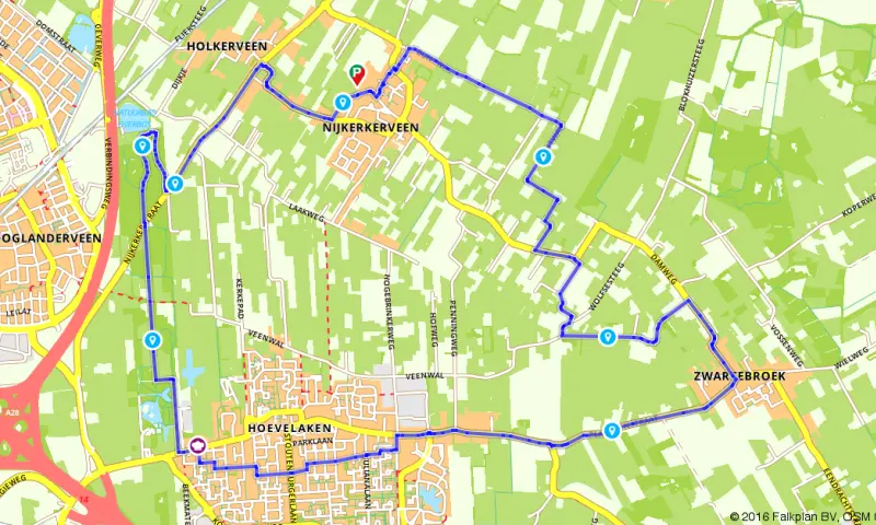 Route in Gelderland