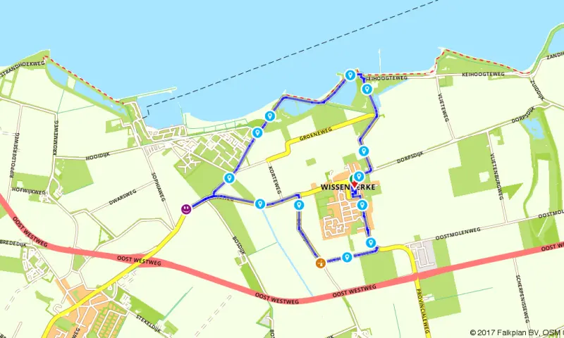 Route in Zeeland