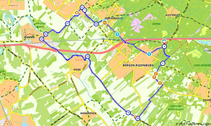 Bunnik en Zeist fietsen