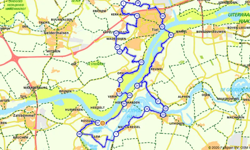 Route in Gelderland
