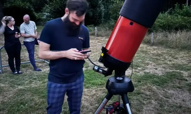 Het instellen van de telescoop