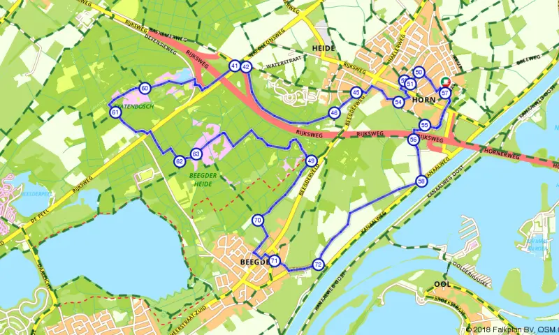 Route in Limburg