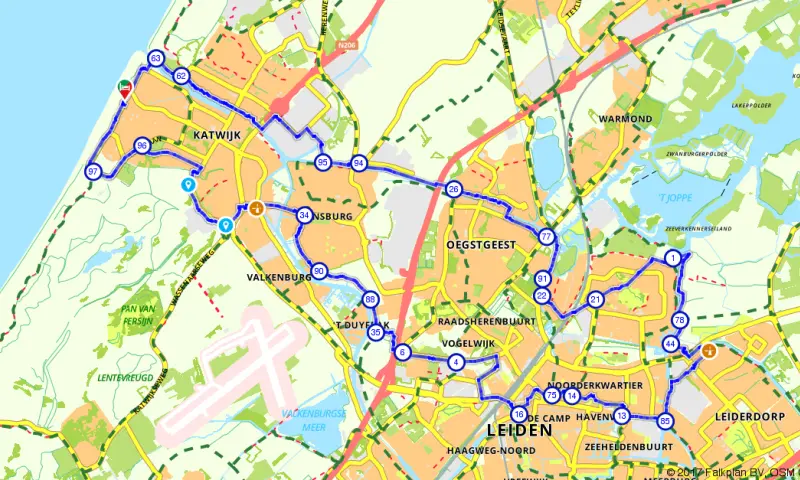 Route Zuid-Holland