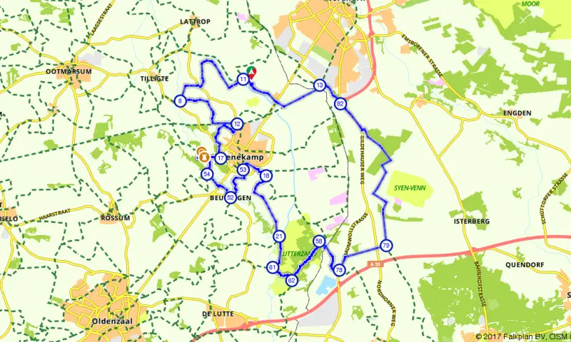 Route in Overijssel