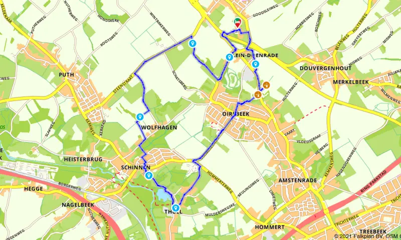 Route in Limburg