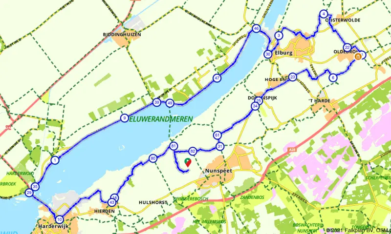 Route in Gelderland