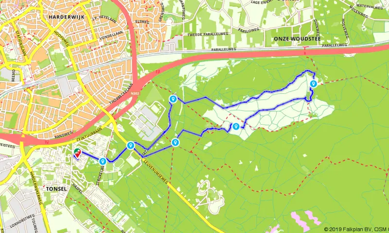 Route in Gelderland