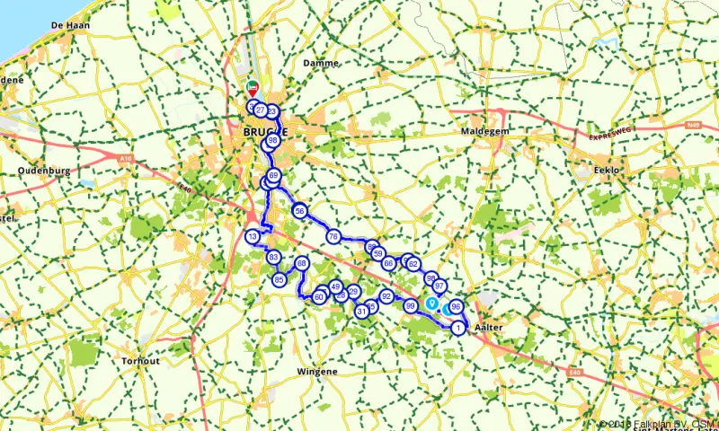 Route in het buitenland