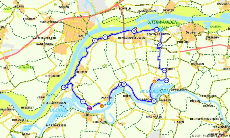 Route in Gelderland