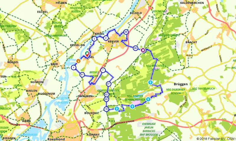 Route in Limburg