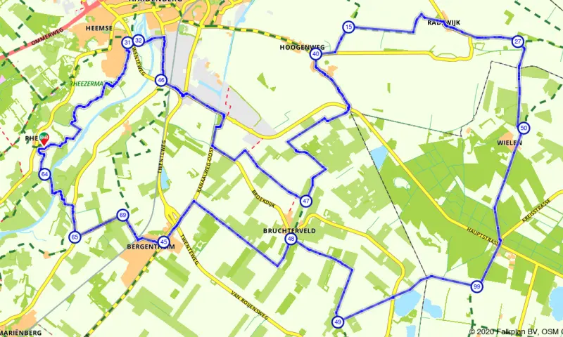Route in Overijssel