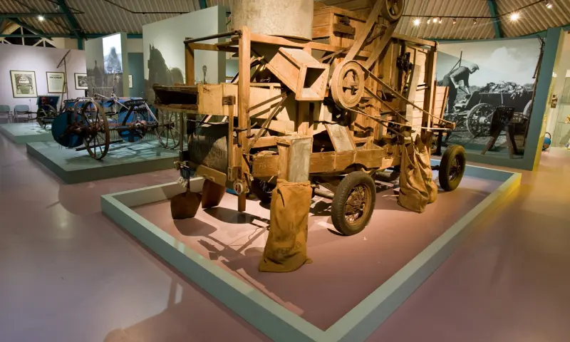 Oude wagen voor landbouw