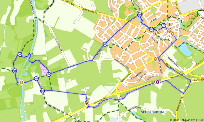 Route in Gelderland