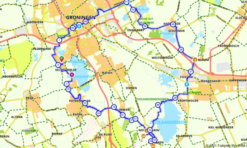 Route in Drenthe