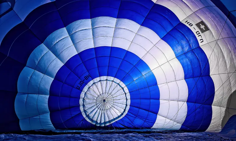 Binnenkant luchtballon
