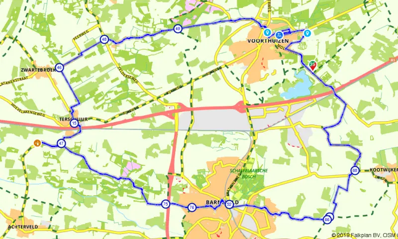 Route in Gelderland