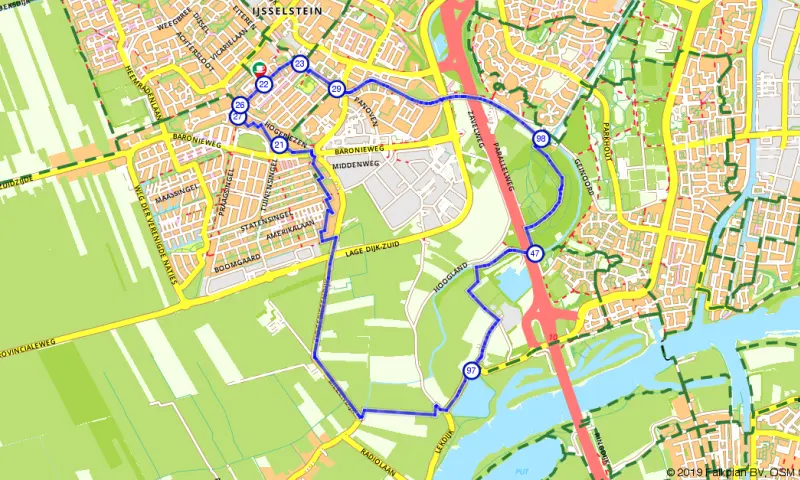 Route in Utrecht