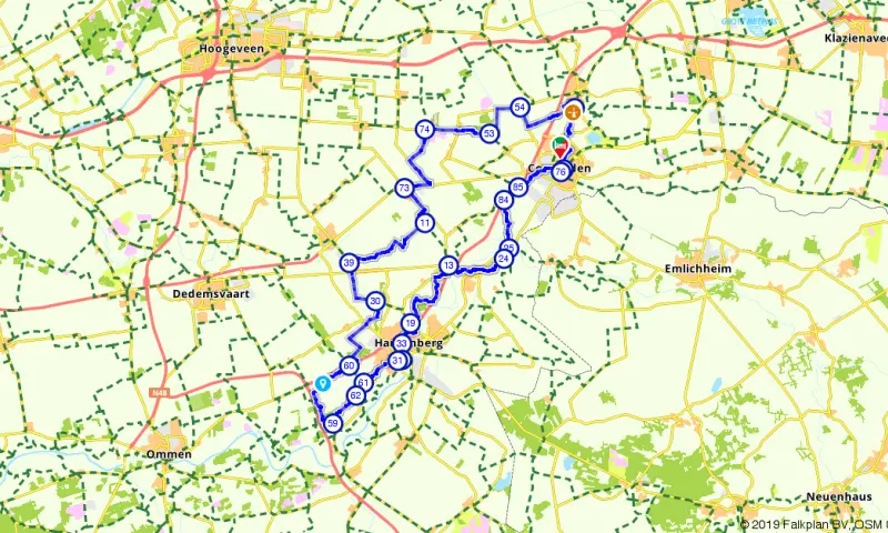 Route in Drenthe