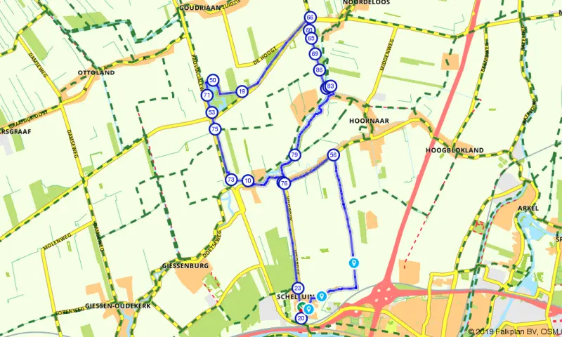 Route Zuid-Holland
