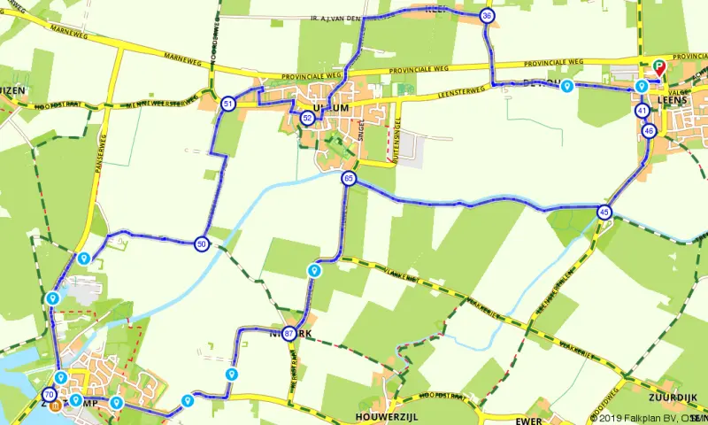 Route Groningen