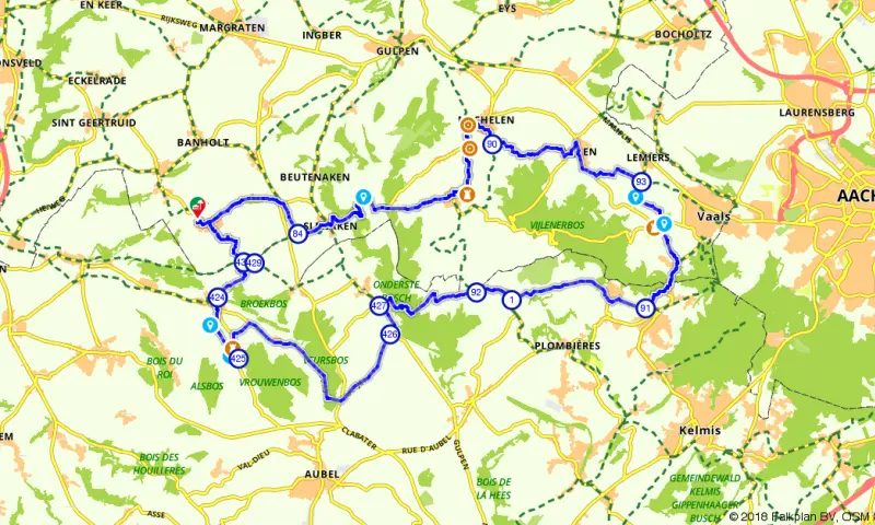 Route in Limburg