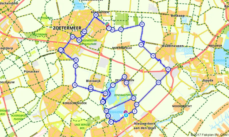 Route Zuid-Holland