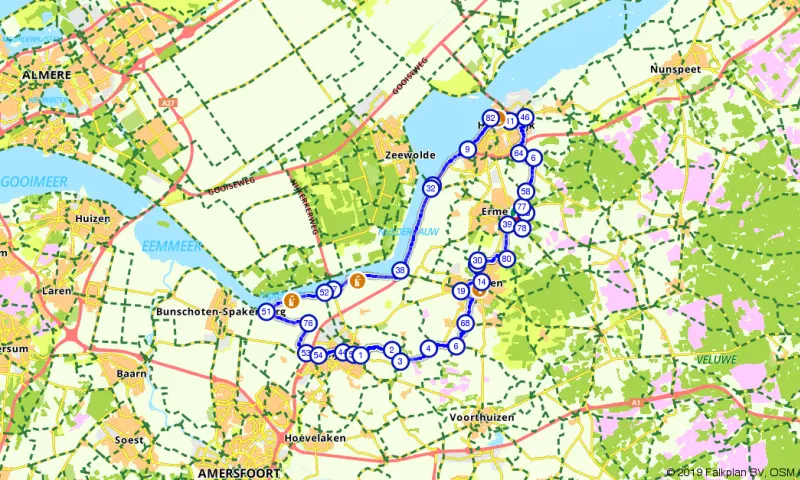 Route in Gelderland
