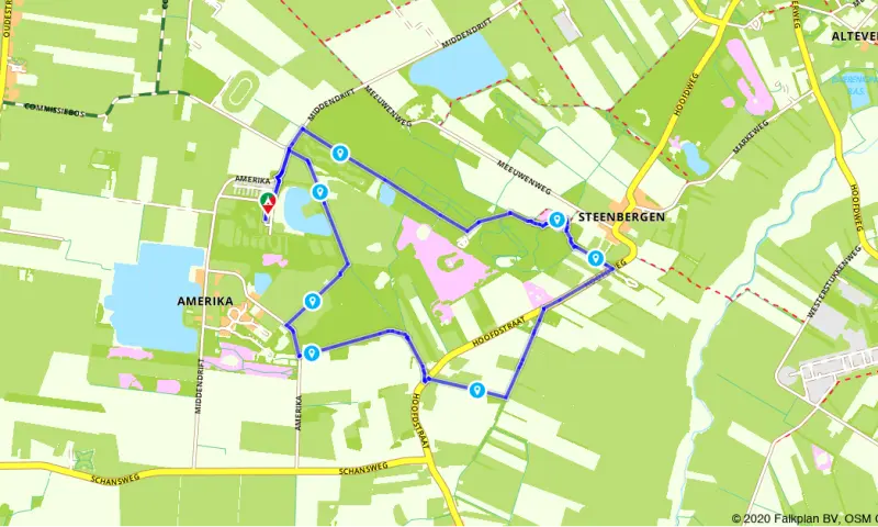 Route in Drenthe
