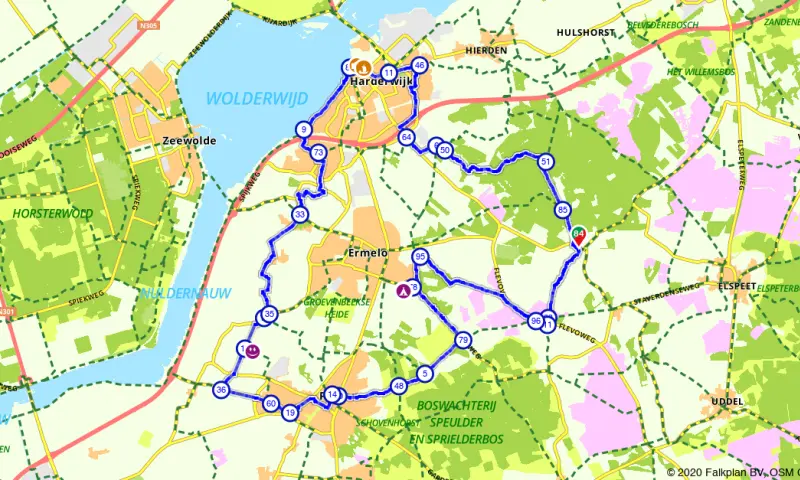 Route in Gelderland