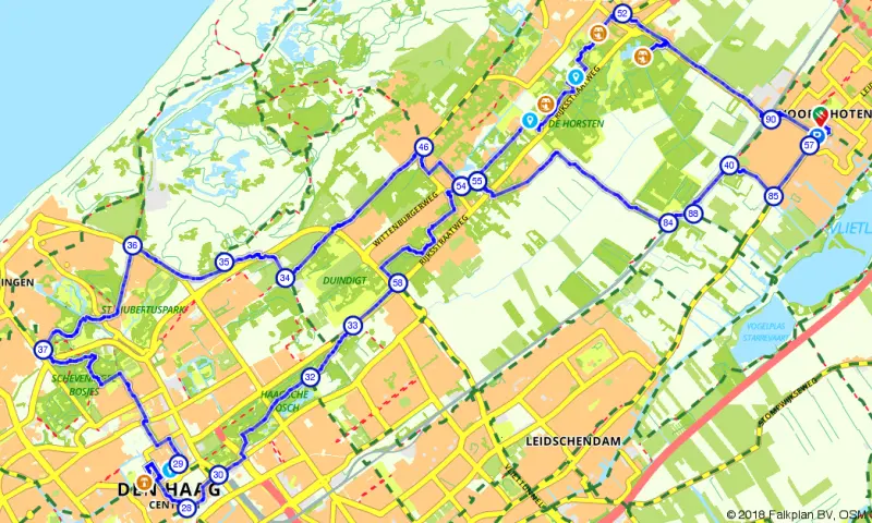 Route Zuid-Holland