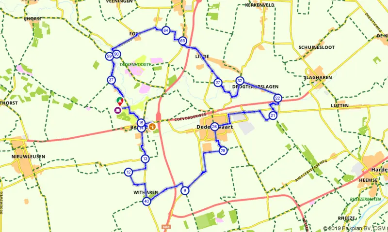 Route in Overijssel