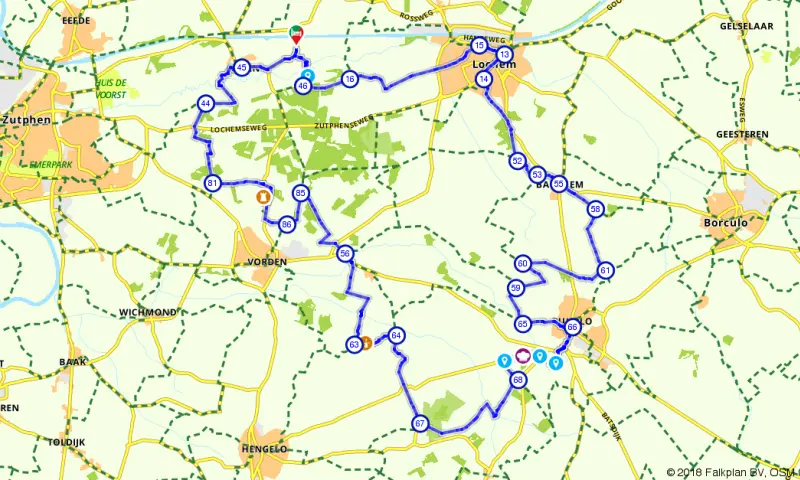 Route in Gelderland