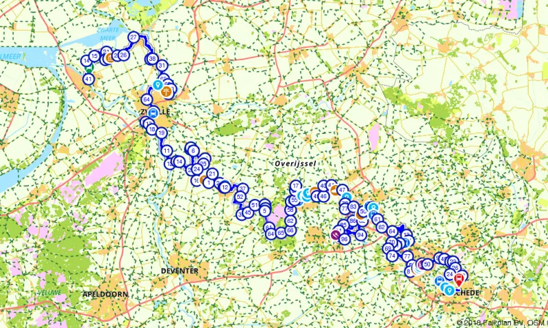 Route in Overijssel