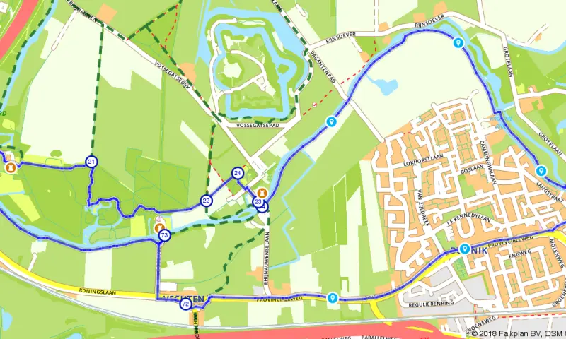 Route in Utrecht