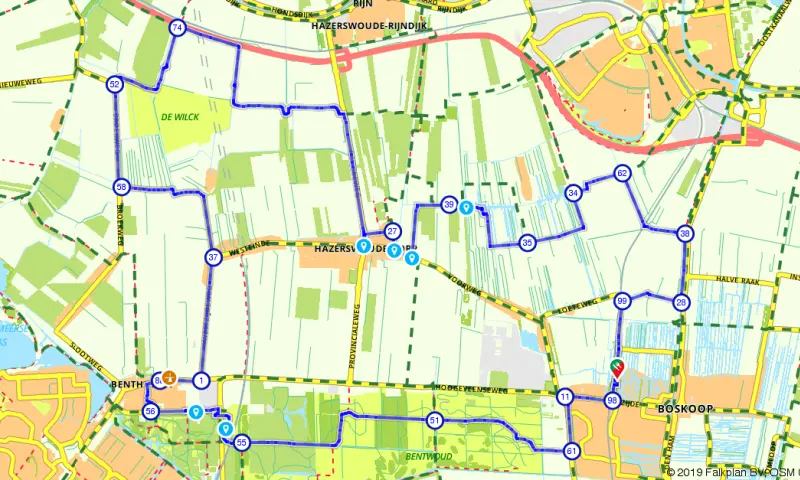 Route Zuid-Holland