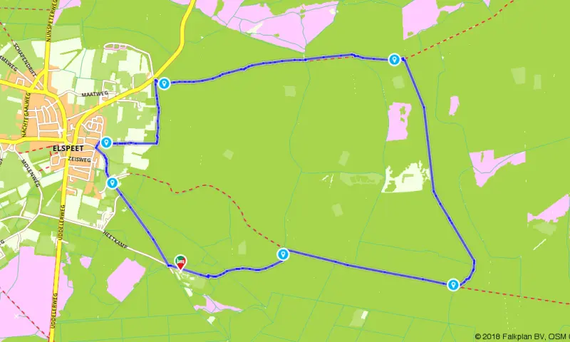 Route in Gelderland
