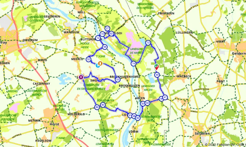 Route in Limburg
