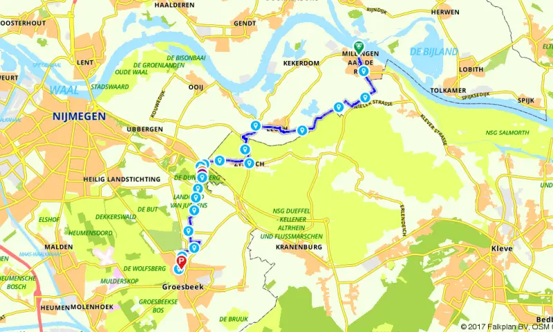 Route in Gelderland